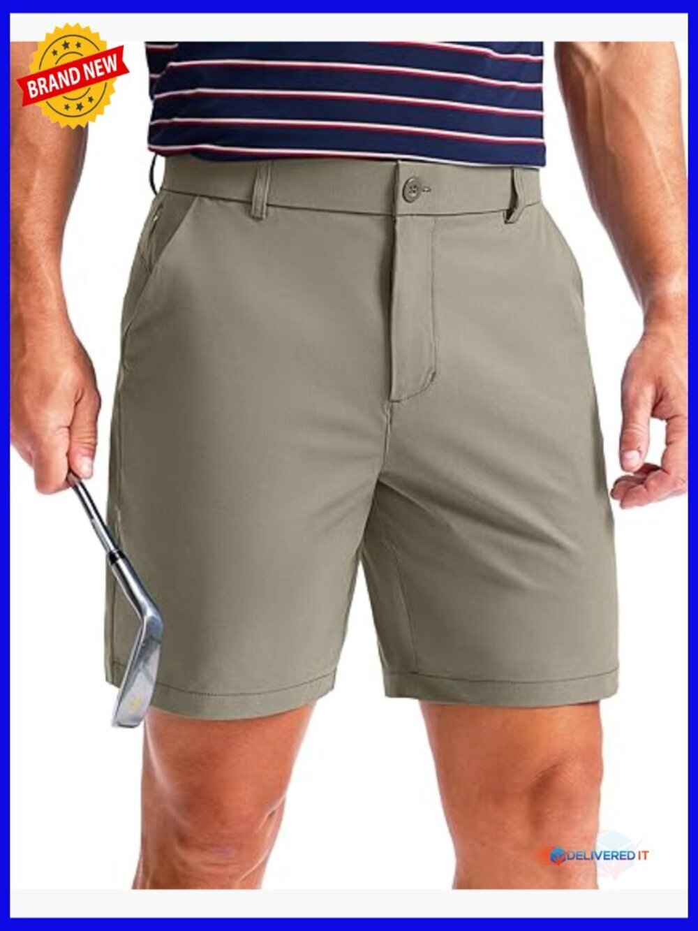 Men's 5-Pocket Stretch Golf Shorts 7/9/11 Inseam Quick Dry